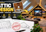 design attic conversion and loft conversion floor plans and renovation drawings